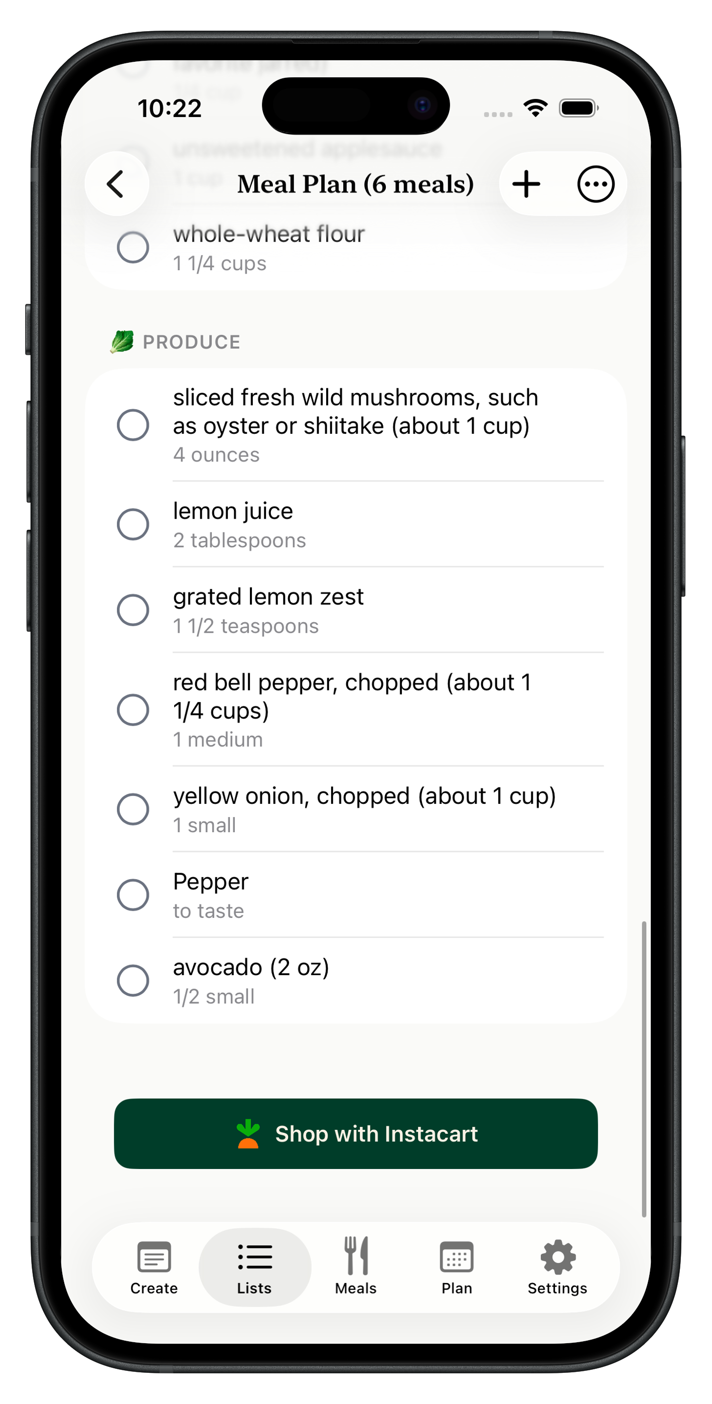 QuickList – Simple Grocery List App for iPhone
